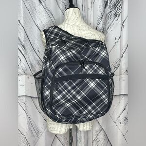 THIRTY-ONE Backpack Sling Style Camera & Laptop Bag Plaid